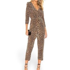 Mes Demoiselles Leopard Print Jumpsuit